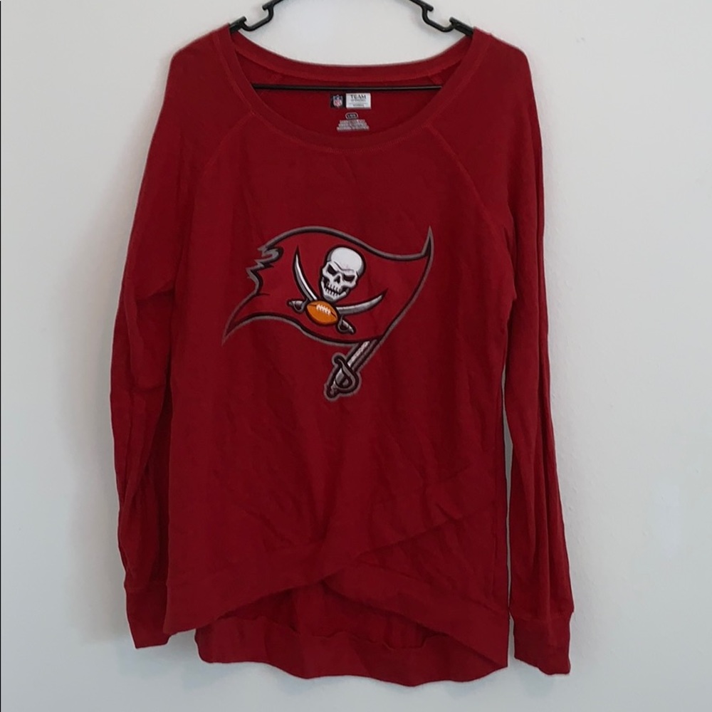 Heathered Red Tampa Bay Bucs Great Play Pullover